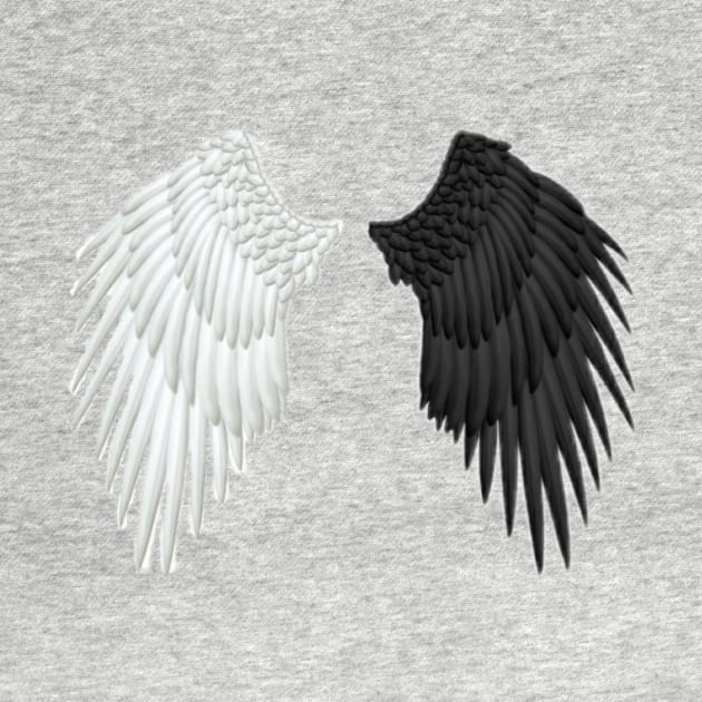 black and white wings by Fantox1